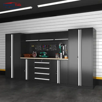 Banc de travail robuste pour atelier, armoire à outils avec tiroirs, armoire de rangement en métal pour garage
