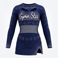 Uniforme de Porristas Personalizado con Lentejuelas y Pedrería para Competencia, Uniformes de Porristas para Diversas Competencias