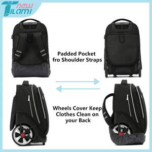 Free sample Waterproof Soft Roller Rolling Backpacks for Travel, Gym, and Duffles Wheeled Duffel Sports <b>Trolley</b> - Product Image 5