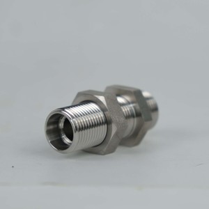 液压管件 高耐腐蚀性直型外螺纹NPT接头 等径接头 套压不锈钢自然管 - Product Image 6