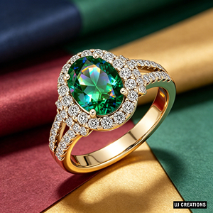 Custom S925/14K/18K/PT900 Solid Gold Oval Gemstone Lab Grown Zircon IGI Certified Brilliant Cut Prong Setting <b>Statement</b> <b>Ring</b> - Product Image 3