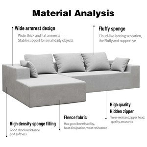 Factory Custom Combination Modular <strong>Sofa</strong> Salon White Combination Soft <strong>Sofa</strong> Living Room I/L Shaped <strong>Couch</strong> Sectional <strong>Bed</strong> for Bedroom - Product Image 6