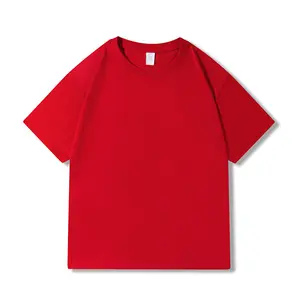 高品質綿100% ヘビーウェイトラグジュアリーTシャツユニセックスカスタムプリントロゴモックネックブランクTシャツ特大メンズTシャツ