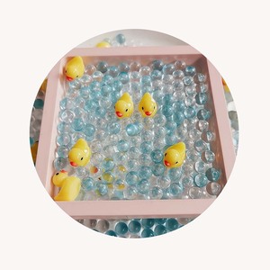 Artesanías temáticas de patos nadadores Ocean Sea Like No Hole Round Ball Beads <span class=keywords><strong>con</strong></span> Little Yellow Duck Mixed For <span class=keywords><strong>Slime</strong></span> Add Ins - Product Image 1