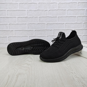 Chaussures de sport légères pour femme, en maille respirante, avec lacets, semelle en PU souple, noires, pas chères, pour la course à pied, la marche et la salle de sport - Product Image 5
