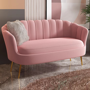 Canapé en velours doré sectionnel <span class=keywords><strong>pas</strong></span> <span class=keywords><strong>cher</strong></span> nordique métal tissu chaise d'hôtel simple luxe moderne maison salon ensemble canapés mobilier de bureau - Product Image 3