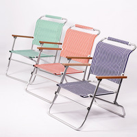 Chaise pliante en alliage d'aluminium ultra-légère BSCI pour le camping en plein air, la pêche, la plage, les loisirs
