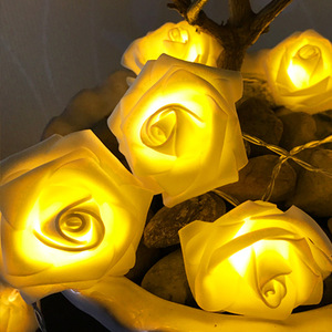 Chất Lượng Cao Mô Phỏng Rose <span class=keywords><strong>LED</strong></span> Pin Chuỗi Đèn Ip65 Valentine Của Ngày Trang Trí Đám Cưới Nhỏ Không Thấm Nước Chuỗi Đèn - Product Image 4