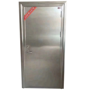 Thép không gỉ bên ngoài đôi chống cháy cửa an Ninh với gần hơn - Product Image 6