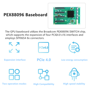 Low Energy Consumption PEX88096 Intel 4-GPU PCIe 4.0 Expansion Board 4 Slots DDR4 SATA New <b>Workstation</b> Server Motherboard - Product Image 5