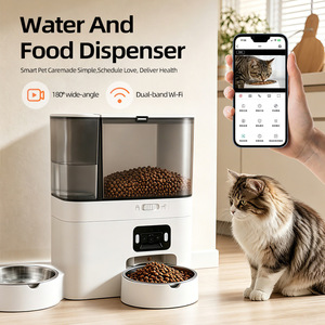 Distributeur automatique de nourriture et d'eau pour animaux de compagnie avec caméra, contrôle par application, station d'alimentation intérieure pour chats et chiens - Product Image 6