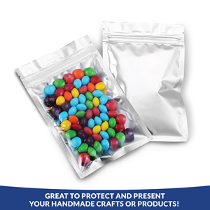 Bolsa de Plástico Transparente PET con Cierre y Ventana para Empacar Pescado, Carne, Granos, Alimentos, Bocadillos y Chicle - Product Image 3