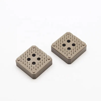 Conector PLCC de 20P, 28P, 32P, 44P, 52P, 68P, 84P con orificios pasantes, aguja recta, marrón, tubo totalmente estañado, zócalo IC 5G, nuevo conector PLCC