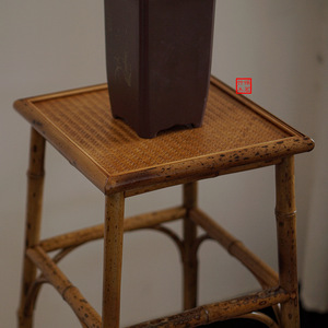 Soporte para flores de bambú y madera Baoming, hecho a mano para sala de té y sala de estar - Product Image 4