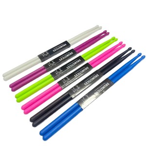 <span class=keywords><strong>Baquetas</strong></span> de nailon luminosas <span class=keywords><strong>fluorescentes</strong></span> con diseño de color 5A Jazz para principiantes con logotipo del cliente - Product Image 1
