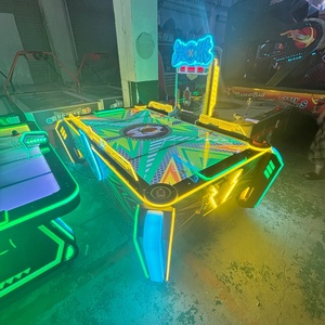 Coin Operated English Air Hockey Table LED Light <b>Arcade</b> <b>Game</b> <b>Machine</b> for 2 Players Indoor Entertainment with 1 Year Warranty - Product Image 2