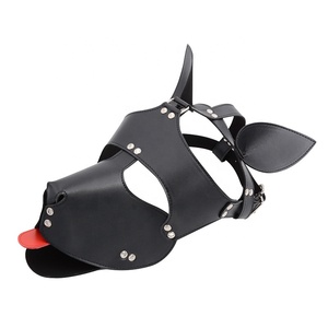 <span class=keywords><strong>Gay</strong></span> Puppy Hood BDSM Juego de rol Pet Headgear Bondage Gear Props para perros - Product Image 2