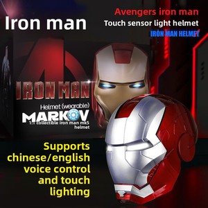 <span class=keywords><strong>Casco</strong></span> de <span class=keywords><strong>Iron</strong></span> <span class=keywords><strong>Man</strong></span> con Control por Voz, Máscara Brillante con Activación Táctil y Componentes Luminosos, Jarvis - Product Image 5