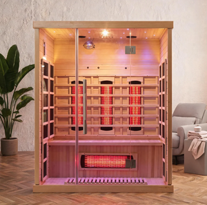 Cabina de Sauna Infrarroja de Madera de Lujo para Interiores, Spa en Casa para Bienestar y Relajación Personal - Product Image 1