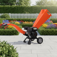Broyeur de bois à alimentation automatique certifié CE TUV, moteur OHV 4 temps sans plomb 212cc 7HP, machine de broyage robuste