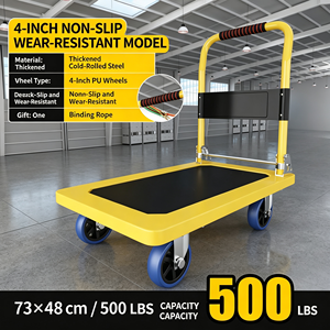 Furniture Dolly Moving Helper 4 Wheel Load Spreader Carpet Safe Folding Furniture <b>Cart</b> With Wheels Heavy Duty Folding <b>Cart</b> - Product Image 2