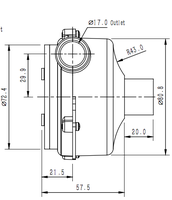 Ventilateur centrifuge électrique industriel miniature 24V 3,1 pouces, ventilateur sans balais CC 24V, usine de fabrication 8kpa avec pilote