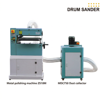 Machine de polissage automatique en acier inoxydable pour métaux, ponceuse à tambour métallique certifiée CE pour le finissage des tôles plates