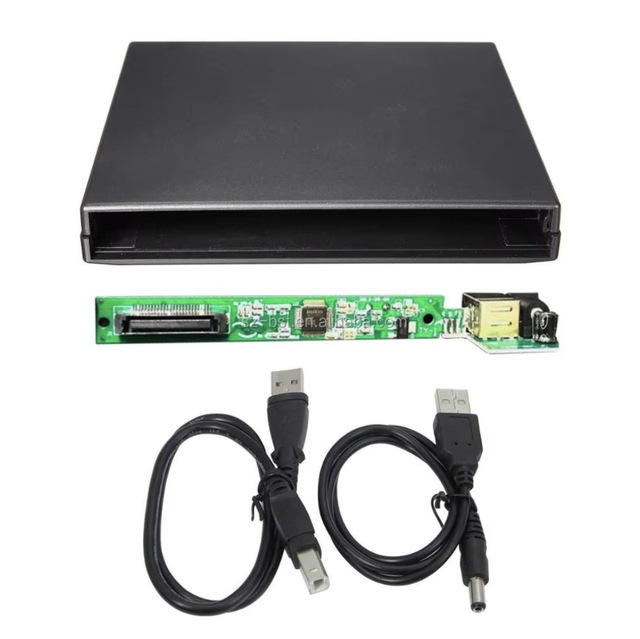 IDE to USB 2.0 EXTERNAL CADDY ENCLOSURE CASE COVER for LAPTOP DVD CD RW DRIVE
