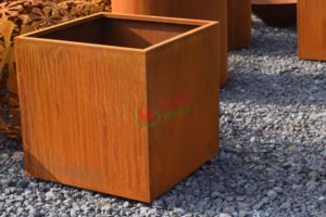 Corten Chậu Trồng Cây Bằng Thép Hộp Trồng Cây Bằng Thép Corten Dòng Kim Loại Chậu Trồng Cây Bằng Thép Corten Chậu Trồng Hoa - Product Image 6
