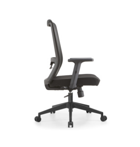 Silla de Oficina Ergonómica con Soporte Lumbar, Respaldo de Malla de Alta Elasticidad, Diseño Moderno, Base de Metal Cromado, Altura Ajustable, Giratoria - Product Image 3