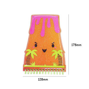 Venta al por mayor de cuadernos personalizados con diseño de volcán en espiral Cuaderno lindo Mini cubierta de PVC Cuadernos blandos y hinchados - Product Image 2