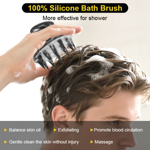 Ledun Spiked Silicone Da Đầu Làm Sạch Bàn Chải Sâu Làm Sạch Tóc Công Cụ Rửa Da Đầu Tẩy Da Chết Silicone Công Cụ - Product Image 4