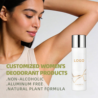 Déodorant corporel unisexe personnalisé en spray/liquide aux herbes, doux et rafraîchissant, contrôle du transpiration 12 heures, service OEM