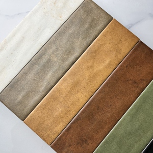 Baldosa de pared de cerámica tipo metro 75x300 mm, baldosa decorativa esmaltada en color mate para cocina, baño y revestimiento - Product Image 5