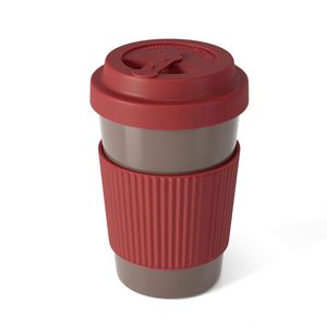 Mug à café ou à thé personnalisé avec logo promotionnel pour le bureau ou la maison, avec couvercle, 12 oz, en bioplastique, micro-ondable, tasse en PLA - Product Image 3