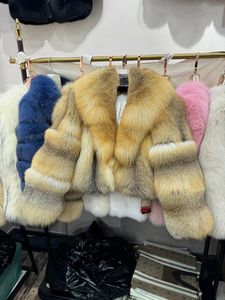 RX pellicce Plus Size soprabito da donna in top a manica lunga spesse e soffici vestiti in pelliccia con grande cappotto con collo di pelliccia - Product Image 3