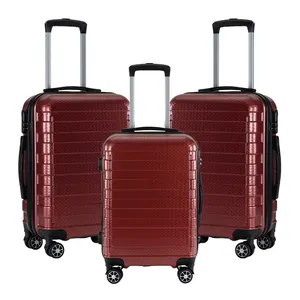 Wholesale 20 24 28 Inch Popular Design ABS+PC Travel Hard Luggage 4 Wheel Spinner Suitcase