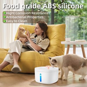 Fontaine à eau automatique portable en plastique pour animaux de compagnie avec filtre remplaçable pour chats et chiens - Product Image 4