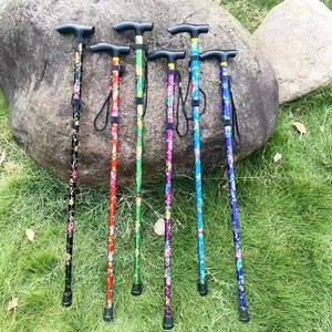Bâtons de randonnée pliables Explorer, bâton de marche télescopique à motif imprimé pour personnes âgées, randonnée en montagne - Product Image 1