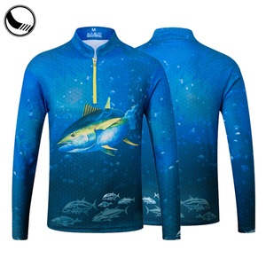 BETHERIVAL Sublimated Breathable 100% Polyester Plus Size Quick Dry Cheap Wholesale Fishing Jersey - Product Image 3