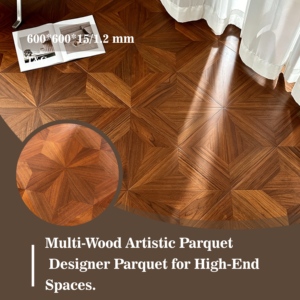 Parquet de Nogal Negro Moderno con Certificación CE/ISO, 100 Modelos Opcionales, Precio de Fábrica, para Uso en Almacenes y Parques - Product Image 3