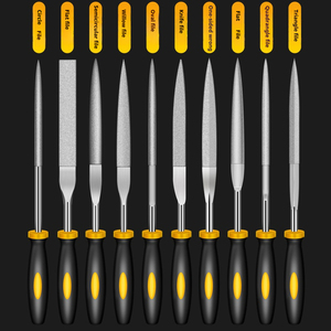 Nhà Máy Bán 3*140 / 4*160/5*180mm 10pcs thiết lập của khắc Craft dụng cụ cầm tay kim loại thép needles tập tin - Product Image 4