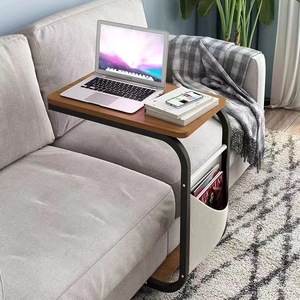 <span class=keywords><strong>Tavolino</strong></span> da Caffè Moderno Minimalista <span class=keywords><strong>con</strong></span> Piano in <span class=keywords><strong>Legno</strong></span> Massello e Struttura in Metallo, Lusso Leggero per Soggiorno, Balcone, Camera da Letto - Product Image 3