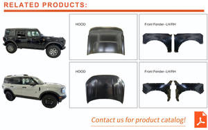 Système de carrosserie classique Coque de carrosserie de capot moteur Panneau de porte évasé pour <span class=keywords><strong>Ford</strong></span> Mustang,F150,Ranger,Focus,Bronco,<span class=keywords><strong>Transit</strong></span> - Product Image 5