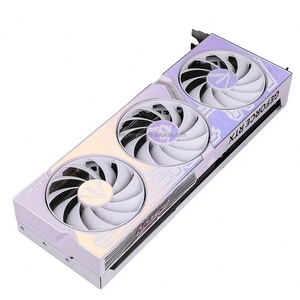Nouvelle carte graphique de jeu pour ordinateur de bureau RTX 4060 Ultra Z OC 8 Go GDDR6X blanche avec ventilateur PCI et câble d'alimentation dissimulable, GPU haute performance - Product Image 3
