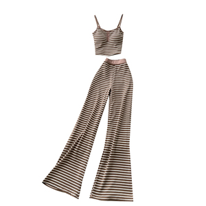 <span class=keywords><strong>Conjunto</strong></span> elegante de 2 piezas para <span class=keywords><strong>mujer</strong></span>, top tipo tubo y traje ajustado con estampado floral, venta al por mayor. - Product Image 5