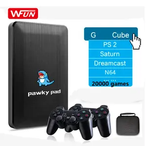 עבור Windows HD פלט 4K 3D 500GB רטרו וידאו משחק קונסולות Pawky כרית מובנה 20000 משחקים עבור Gamecube/P2/N64