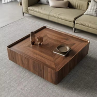 Table basse rectangulaire en noyer de style moderne et simple pour salon, mobilier de maison créatif nordique