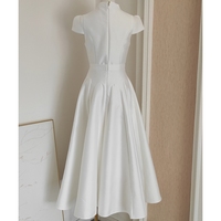 Robe élégante pour femme, nouvelle collection automne 2025, col en V, coupe ajustée, style évasé, grande ampleur