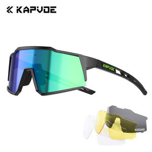 Nouveauté KAPVOE TK9022-Q-4L Lunettes de cyclisme plein cadre à verres polarisés, design sensible à la lumière, coussinets respirants, pour route et sentier - Product Image 4